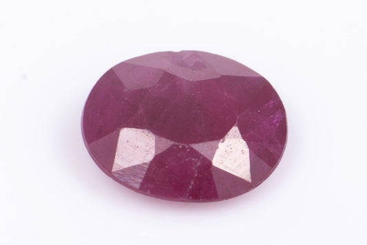 Ruby 0.43ct heated oval cut