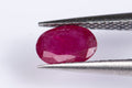 Natural ruby 0.44ct heated oval cut loose gemstone for jewelry