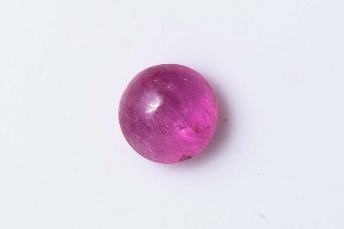 Ruby 0.45ct 4.5mm heated round cabochon