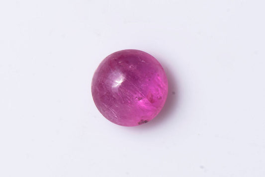 Ruby 0.45ct 4.5mm heated round cabochon