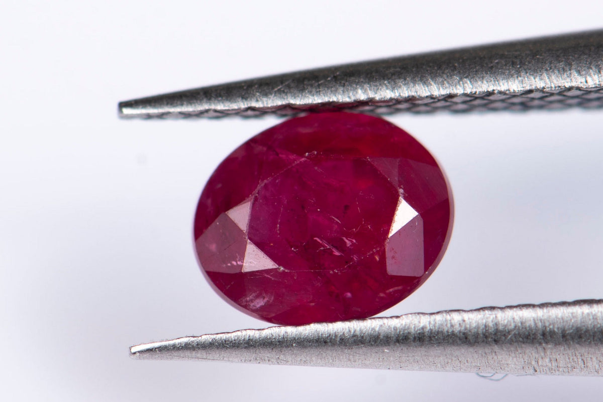 Natural Ruby 0.52ct Heated Oval Cut