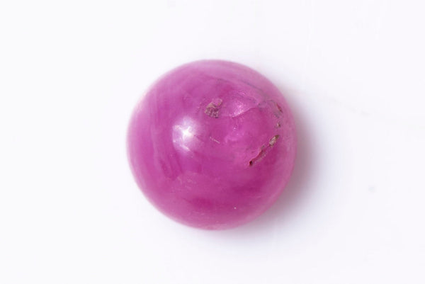 Естествен рубин 0.53ct 4.3mm, нагряван, кръгъл кабошон