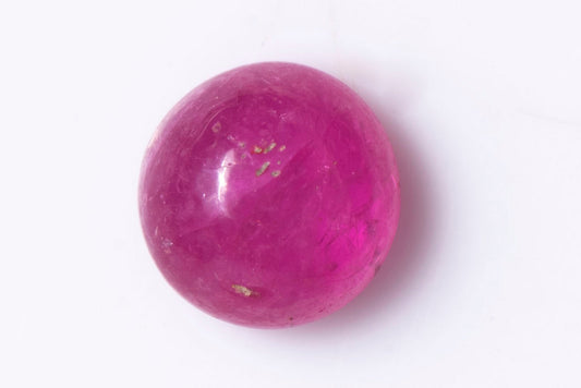 Ruby 0.53ct 4.5mm heated round cabochon