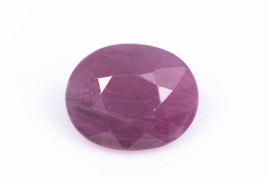 Ruby 0.53ct heated oval cut