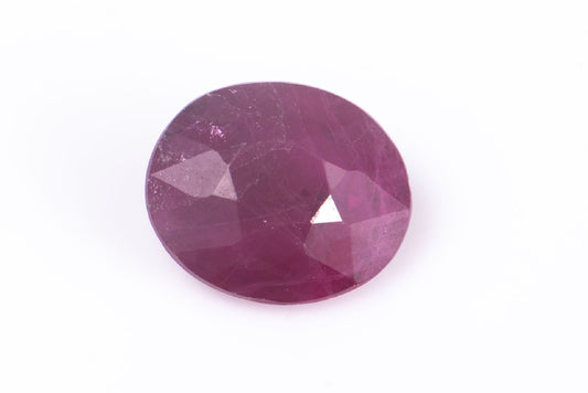 Ruby 0.55ct heated oval cut