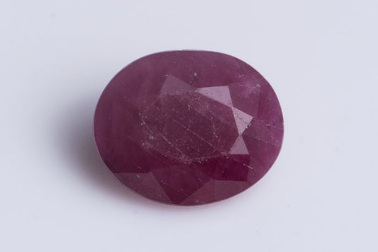 Ruby 0.56ct heated oval cut