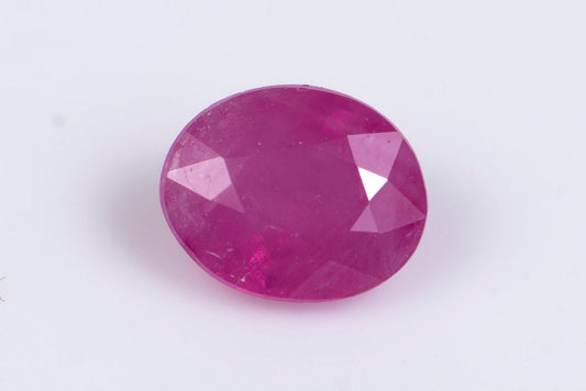 Ruby 0.56ct heated oval cut