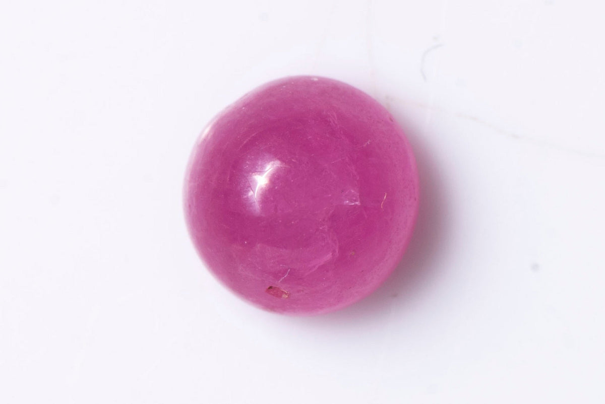 Natural Ruby 0.59ct 4.5mm Heated Round Cabochon