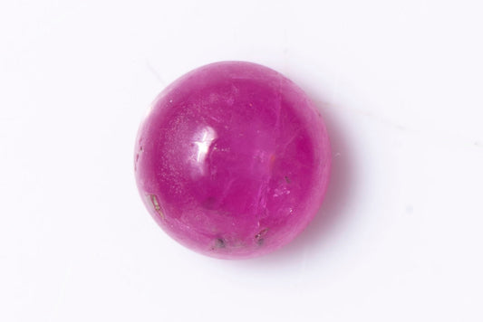 Ruby 0.64ct 4.7mm heated round cabochon