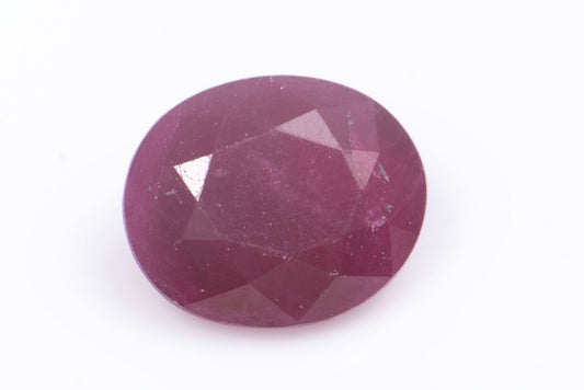Ruby 0.65ct heated oval cut