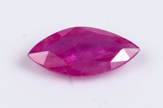 Ruby 0.79ct heated marquise cut