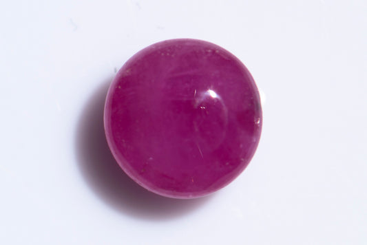 Ruby 1.26ct 5.5mm heated only round cabochon