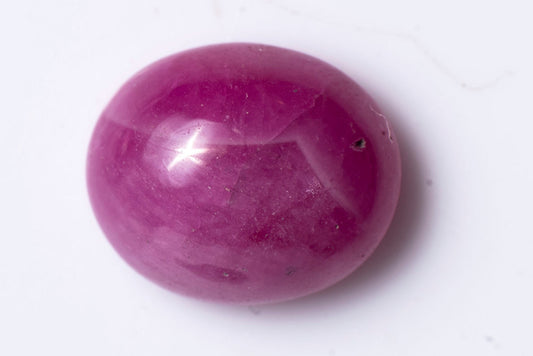Ruby 3.55ct heated oval cabochon