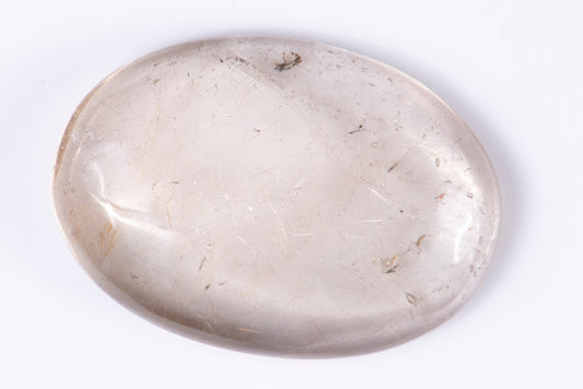 Rutile quartz 103ct oval cabochon