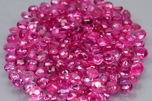 Ruby 1.4-1.8mm heated round cut - price for 10 pieces