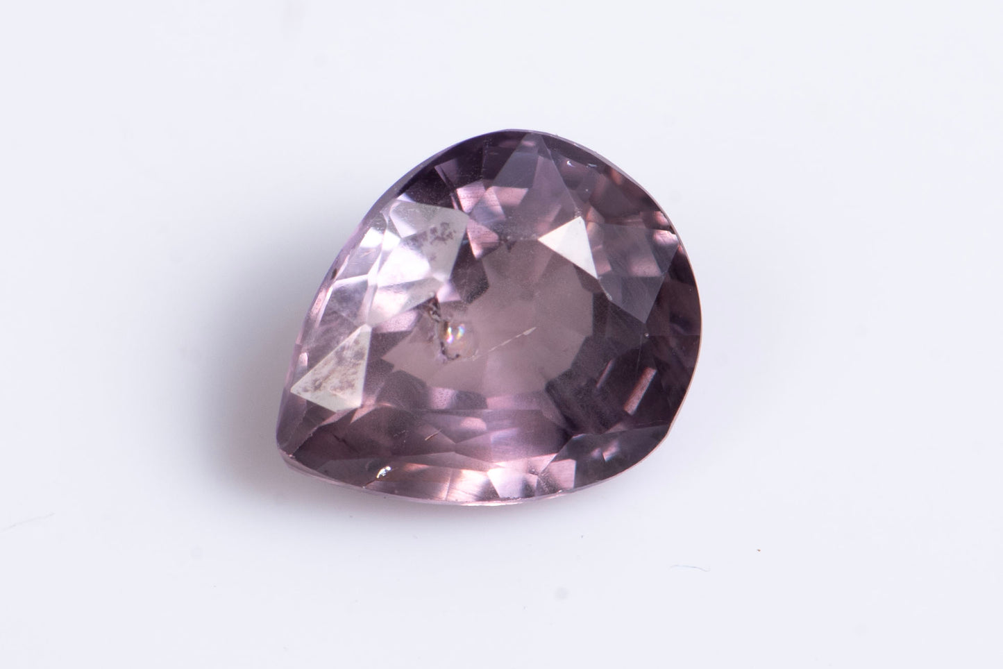 Pink sapphire 0.44ct VS teardop cut untreated
