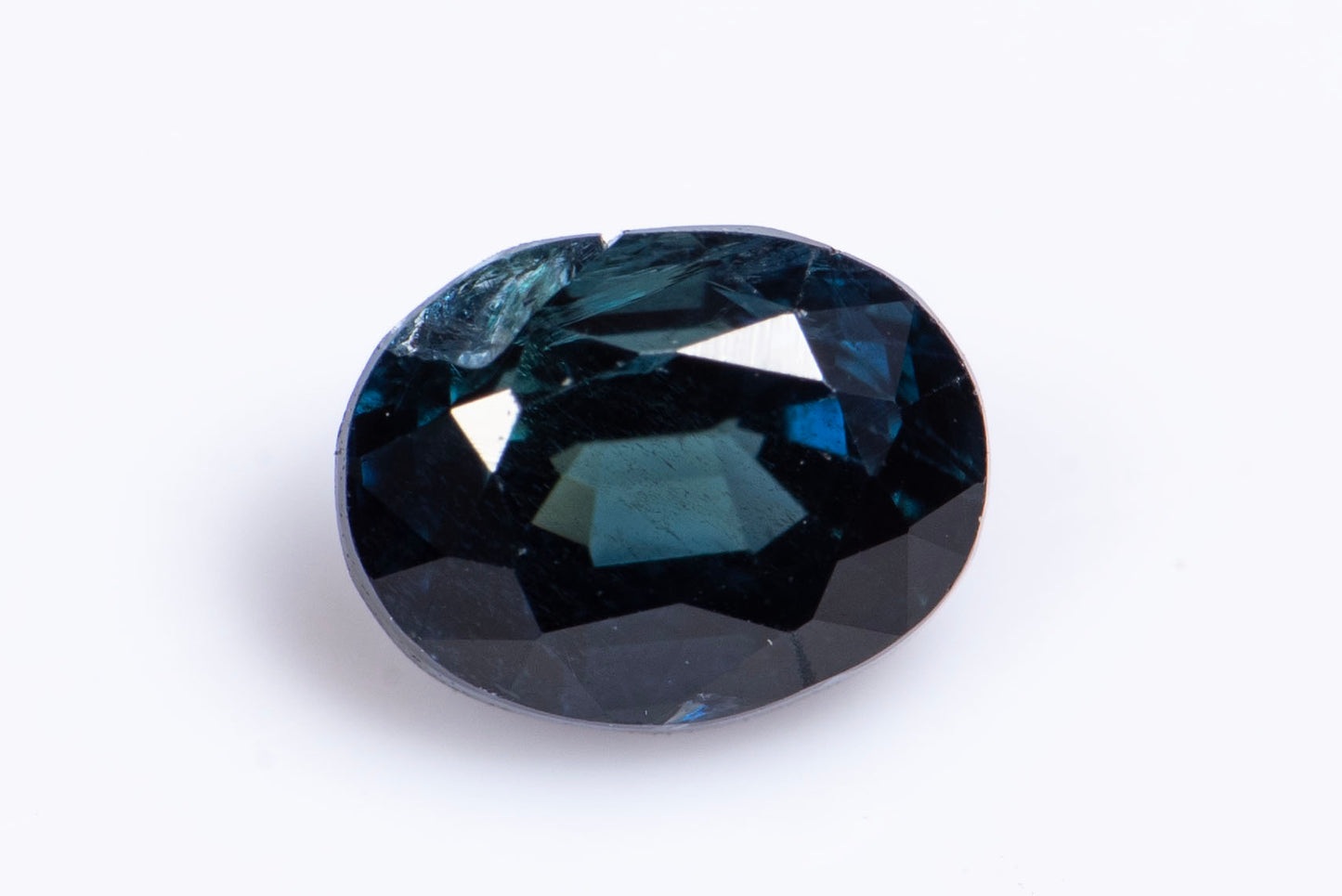 Blue sapphire 0.46ct untreated oval cut