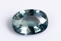 Естествен син сапфир 0.87ct овална шлифовка, нетретиран, единичен камък за бижута