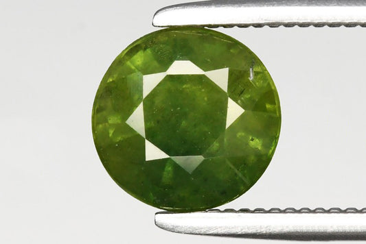 Green Sapphire 1.18ct 6.2mm Round Cut
