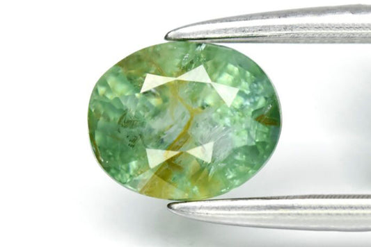 Bluish Green Sapphire - Unheated 0.60ct Oval Cut 5.2x4.3mm