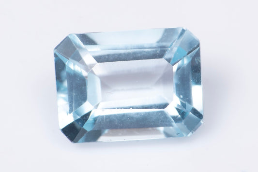 Sky blue topaz 1.88ct 8x6mm VS octagon cut