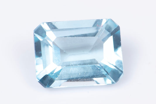 Sky blue topaz 1.91ct 8x6mm VS octagon cut