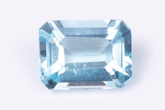 Sky blue topaz 2.04ct 8x6mm VS octagon cut