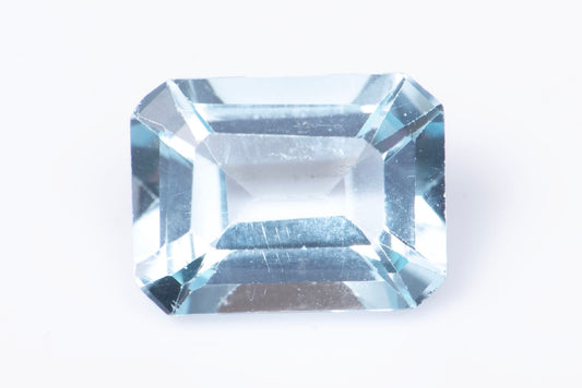 Sky blue topaz 2.13ct 8x6mm VS octagon cut