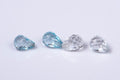 Natural sky blue topaz briolette drilled loose gemstone for jewelry