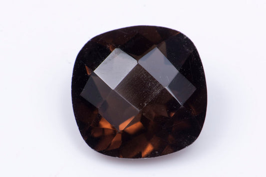 Опушен кварц 3.45ct, cushion шлифовка