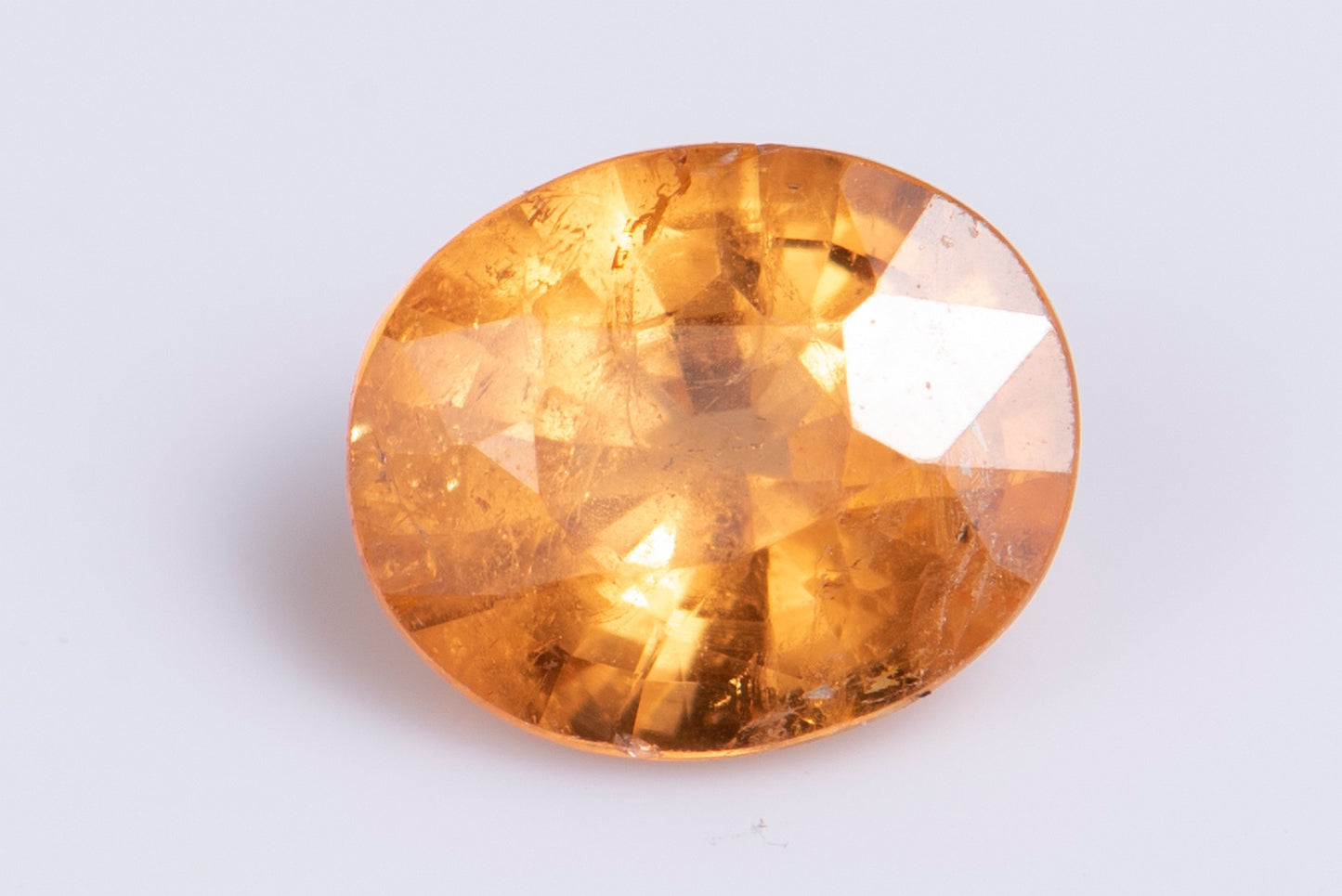 Spessartine garnet 0.81ct Fanta color oval cut