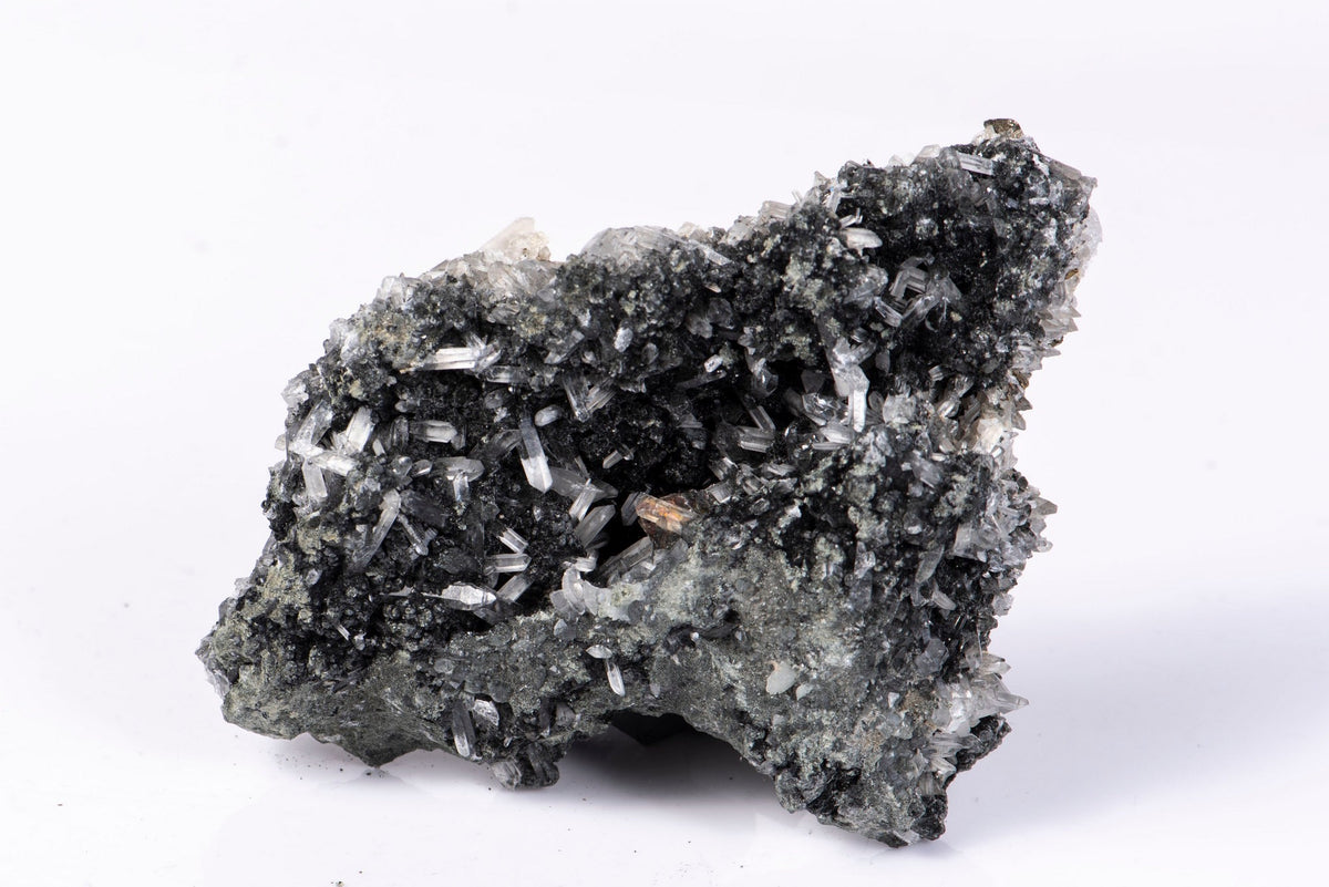 Natural Sphalerite and Quartz Cluster Crystal from Bulgaria 198g