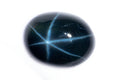 Natural blue star sapphire 1.95ct 6-ray star oval cabochon loose gemstone for jewelry