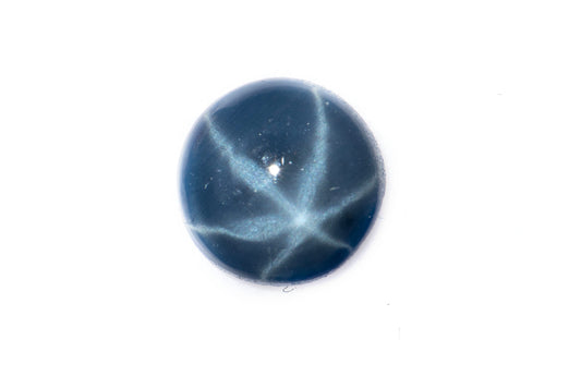 Blue star sapphire 0.35ct 6-ray star 4.7mm