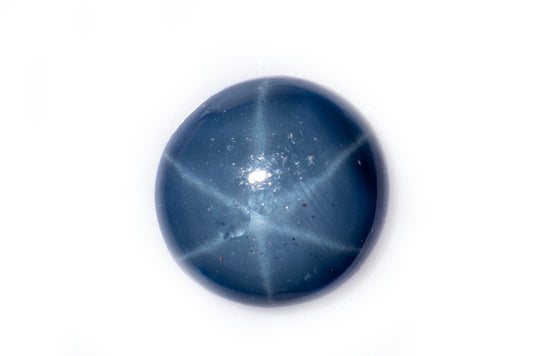 Blue star sapphire 0.40ct 6-ray star 4.7mm