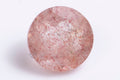 Natural strawberry quartz 1.97ct 8mm round cut loose gemstone for jewelry
