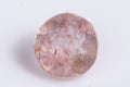 Natural strawberry quartz 0.76ct 5.9mm round cut loose gemstone for jewelry