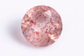 Natural strawberry quartz 0.79ct 5.9mm round cut loose gemstone for jewelry