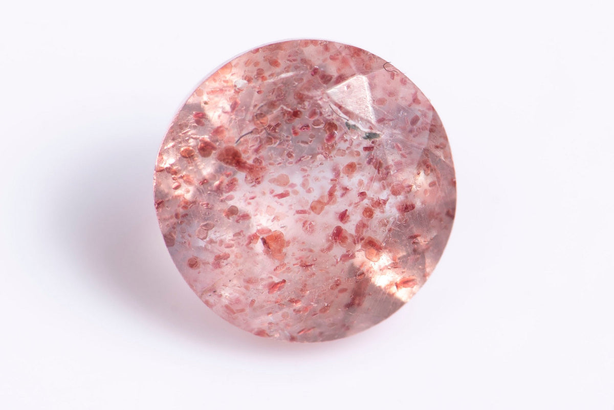 Естествен ягодов кварц 0.79ct 5.9mm кръгла шлифовка