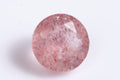 Natural strawberry quartz 0.83ct 6.1mm round cut loose gemstone for jewelry