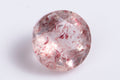 Natural strawberry quartz 0.86ct 6.1mm round cut loose gemstone for jewelry