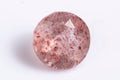 Natural strawberry quartz 0.87ct 6.2mm round cut loose gemstone for jewelry