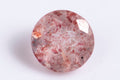 Natural strawberry quartz 0.94ct 6.1mm round cut loose gemstone for jewelry