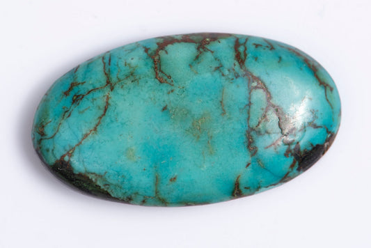 Tibetian Turquoise 21.3ct oval cabochon