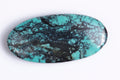 Natural Tibetan turquoise 24.8ct oval cabochon loose gemstone for jewelry