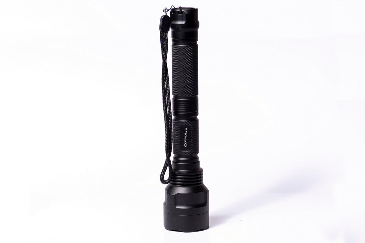 Convoy C8 UV Flashlight – 365nm with Extension Tube & ZWB2 Filter