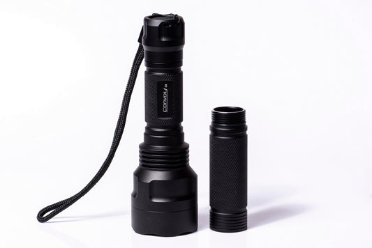 Convoy C8 UV Flashlight – 365nm with Extension Tube & ZWB2 Filter