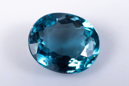 London blue topaz 6.3x5.7mm 0.93ct oval cut