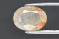 Natural bi-color light green tourmaline 2.58ct oval cut loose gemstone
