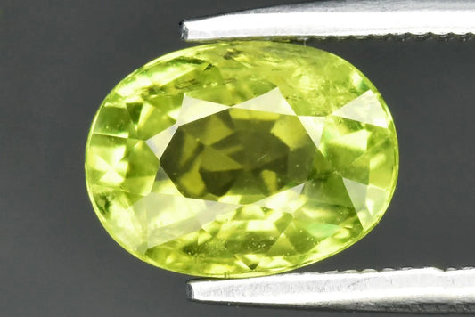Natural Green Tourmaline 1.59ct Oval Cut 8x6mm